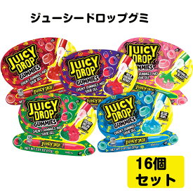 ジューシードロップグミ Juicy Drop Gummies Candy 16個セット ペン型 ジェルペン シロップ注入 おもしろお菓子 海外 アメリカ 面白 SNS 話題 人気 スウィート サワー グミキャンディ バラエティパック 送料無料