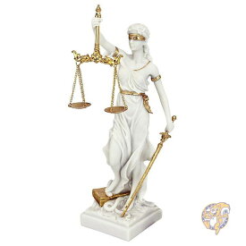 デザイントスカーノ Design Toscano 正義の女神 テミス彫像 彫像 大理石風 キャスト 彫刻 ホワイト 並行輸入品アメリカ輸入家具　アメリカ輸入雑貨 送料無料