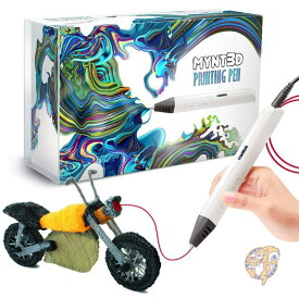 MYNT3D プロフェッショナル 3Dペン OLEDディスプレイ付き MP012-WH アート用品 送料無料