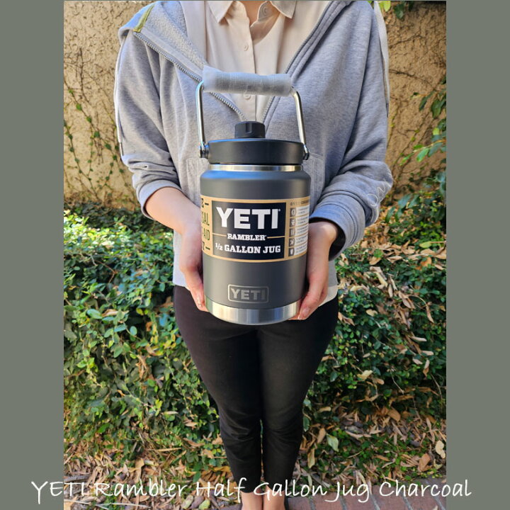 YETI- Rambler One Gallon Jug Charcoal