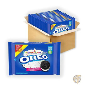 OREO オレオ 誕生日ケーキ味 バースデーケーキ クリームチョコレート クッキー 12個セット 変り種 オレオクッキー まとめ買い アメリカお菓子 バルク 大量購入