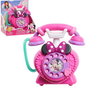 Disney ディズニー ミニーマウス 回転式 電話 リボン かわいい おもちゃ 女の子 ままごと サウンド ライト [並行輸入品] ごっこ遊び