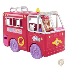Barbie バービー チェルシー 消防車セット 人形付き おもちゃ HCK73