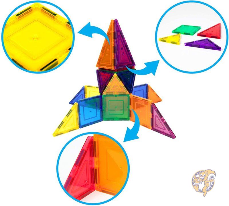 ピカソタイルズ 100ピース 磁石ブロック PicassoTiles 3Dタイル マグネットパズル 送料無料 | アメリカ輸入ランド