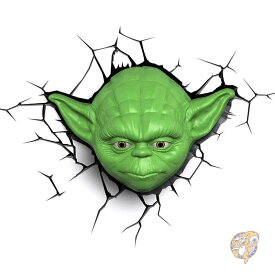 3D Light FX Star Wars Yoda Face 3D Deco LED Wall Light スターウォーズ3D ヨダ デコ ライト 送料無料