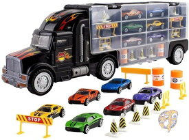 トイベルト ToyVelt 輸送トラック ミニカー28台分の収納スペース (ミニカー6台付き) 玩具 送料無料