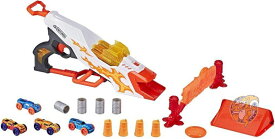 ナーフ おもちゃの車キットNERF E0858 おもちゃの鉄砲 発射 ターゲット8つの障害物入り 送料無料