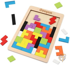 Coogam 木製テトリスパズル 脳の体操 幼児教育玩具 送料無料