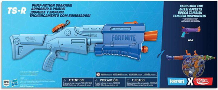 おもちゃの水鉄砲 NERF E6876 Fortnite フォートナイト TS-Rブラスター 水遊び プール 庭遊び 外遊び アメリカ輸入玩具 おもちゃ プレゼント 誕生日 送料無料 : アメリカ輸入ランド