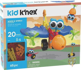 ケネックスキッズ K'NEX Kid 翼と車輪を使って組み立てようセット (65ピース) 85619 幼児教育玩具 送料無料
