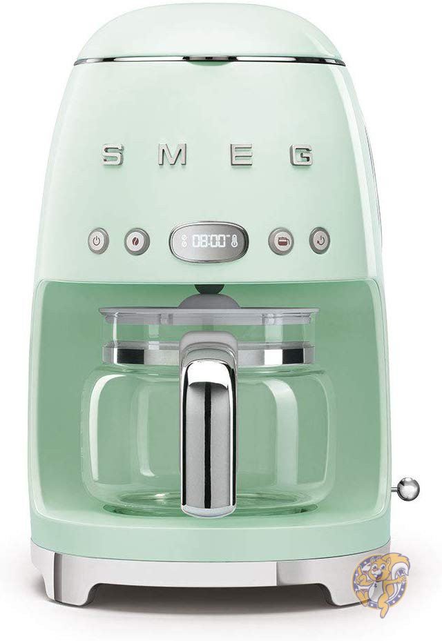 スメッグ コーヒーメーカー SMEG 50%OFF 56%OFF キッチン家電 レトロデザイン グリーン SMEGコーヒーメーカー 10カップ ドリップフィルター
