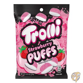 トローリ Trolli Strawberry Puffs グミキャンディ (12袋セット) 海外お菓子 苺お菓子 送料無料
