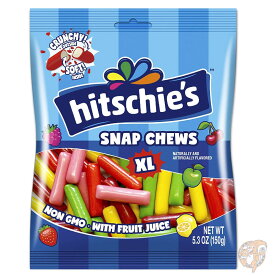 ヒッチーズ Hitschie's Original XL Snap Chews Mix ソフトキャンディ(6袋x150g)　ヒッチーズキャンディー　Hitschie'sキャンディー　海外お菓子 送料無料