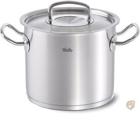 フィスラー (Fissler) 両手鍋 シルバー24cm プロコレクション・ストックポット ガス火/IH対応 ステンレス鍋 ドイツ製 084-113-24-000 送料無料