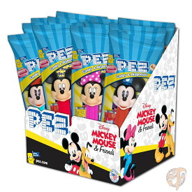 PEZ ペッツ Disney Mickey ディズニー ミッキー&フレンズ ディスペンサー キャンディ 16g×12個セット 送料無料