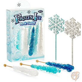 ロックキャンディー Frozen Ice Rock Candy フローズン アイスロック 棒 キャンディ 10本入り ステッキ2本付き 個包装 送料無料