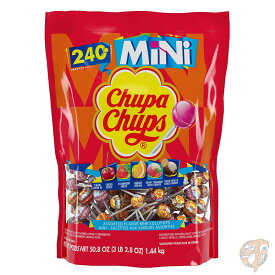 チュッパチャプス Chupa Chups ミニ ロリポップ 240個入り 大袋 5種類の味 バラエティパック キャンディ アソート　ハロウィン　クリスマス　誕生日 送料無料