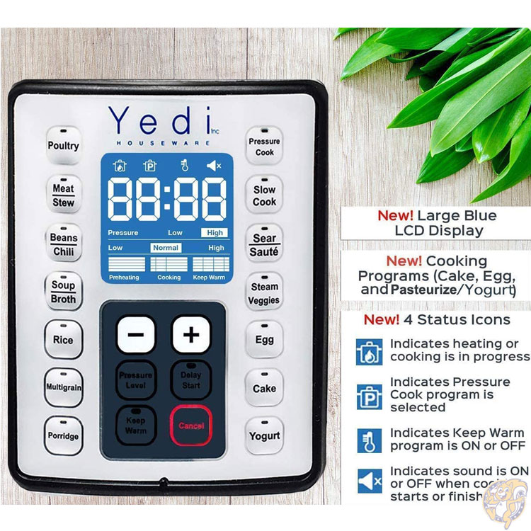 楽天市場】Yedi Houseware （エディハウスウェア）電気圧力鍋 6L（2-5 