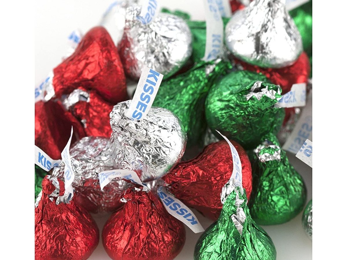 楽天市場】ハーシー Hershey Kisses キス チョコレート クリスマス 赤緑銀色の包み2.2kg（5ポンド） : アメリカ輸入ランド