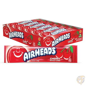 Airheads キャンディ 個別包装 チェリー味 フルサイズ ノンメルティング パーティ用 0.55oz(15.6g) 送料無料
