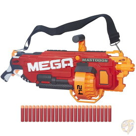 ナーフ N-ストライク メガマストドンブラスター メガダーツ24本付き Nerf エアガン NERFガン ナーフガン　本格シューティング　アメリカ輸入おもちゃ 送料無料