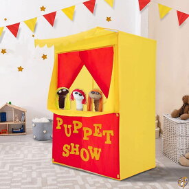 【最大1000円クーポン！スーパーセール】Alvantor Lemonade Stand Puppet Show Theater Pretend Playhouse Play Tent 送料無料