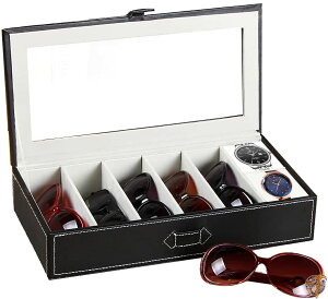 腕時計 ケース 高級 時計バンド 収納ボックス 7本 眼鏡 ケース サングラス メガネ 収納 PU レザージュエリーボ アクセサリーボ 収納ックス 送料無料