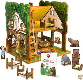 【最大1000円クーポン！スーパーセール】[ストーリータイムトイズ]STORYTIME TOYS Goldilocks and the Three Bears Toy House and 送料無料