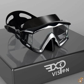 EXP VISION 大人用 Pano 3 パノラマビュー スキューバダイビングマスク 強化ガラスレンズ シュノーケリング ダイブマスク 送料無料