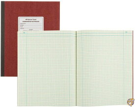 Computation Book, Quadrille Rule, 9-1/4 x 11-3/4, Green, 75 Sheets/Pad 送料無料