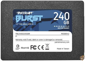 Patriot Memory Burst 240GB SATA3 内蔵型SSD 6Gb/s 2.5インチ 7mm 台湾製 三年 送料無料