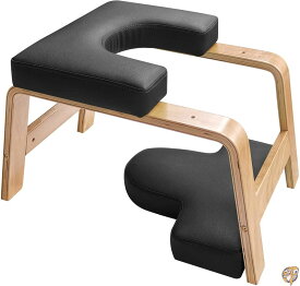 Restrial Life ヨガジムチェア 倒立椅子 ヨガ補助逆スツール 多機能逆椅子 ボディービル用ヨガ用品 誰でもカンタン逆立ち椅子 木製 送料無料