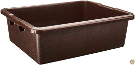 RCP3351BRO - Rubbermaid Bus/Utility Box, 7.125 Gallon, Brown by 送料無料