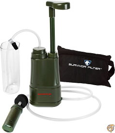 Survivor Filter 重金属はキャンプ、ハイキングおよび緊急事態のための0.01ミクロン水フィルターをテストした。 送料無料