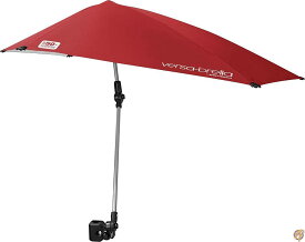 Sport-Brella (スポーツブレラ) Versa-Brella 4方向 回転式 日傘 (ファイアブリックレッド レギュラー) 送料無料 ゴルフ傘 椅子用傘