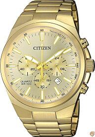 シチズンクォーツメンズ腕時計 ステンレススチール クラシック ゴールドトーン(モデル:AN8172-53P) 送料無料