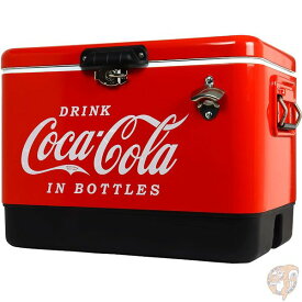 Koolatron コカコーラ Coca-Cola クーラーボックス 栓抜き付き アイスチェスト 容量約51L (54 qt) 送料無料