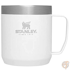 【最大1000円クーポン！スーパーセール】スタンレー Stanley 真空 キャンプ マグ 12oz（約354ml）ポーラー 白 フタ付き マグカップ ステンレス 保冷 保温 送料無料