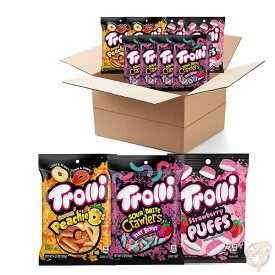 【最大1000円クーポン！スーパーセール】Trolli グミ フルーツ バラエティパック 8パック 送料無料