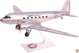 American Flagship Knoxville DC-3 Airplane Miniature Model Plastic Snap