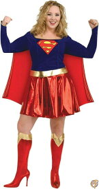 スーパーガール コスチューム コスプレ 衣装 スーパーマン 大人 女性用 レディース 仮装 ヒーロー スーツ S