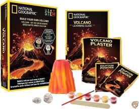 National Geographic Volcano Science Kit - Build an Erupting with This for Kids, Multiple Eruption Experiments to Try, Great