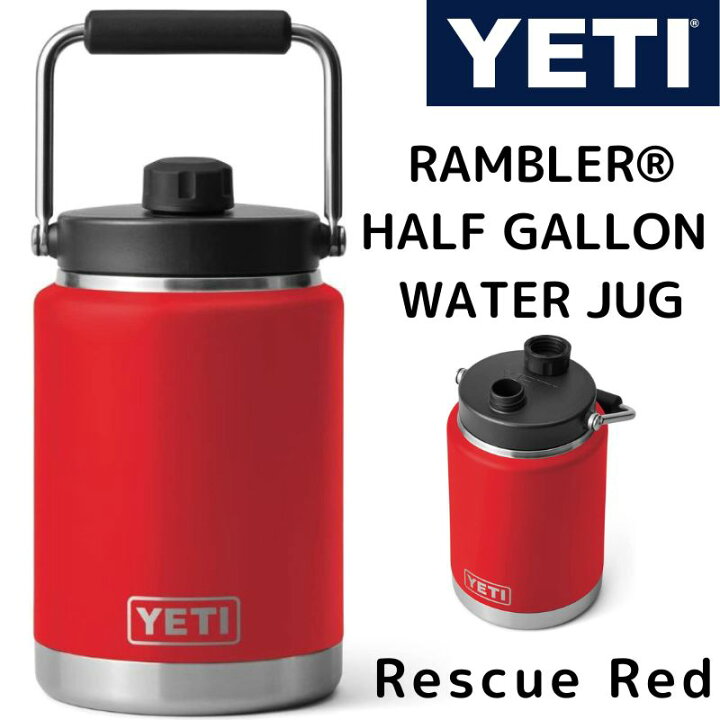 YETI- Rambler Half Gallon Jug Rescue Red