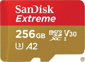microSDXC 256GB SanDisk サンディスク Extreme UHS-1 U3 V30 4K Ultra HD A2対応 JNHオリジナルSDアダプター付【5年保証】