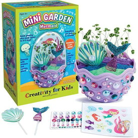 Creativity for Kids 子供用おもちゃ 工作キット ミニ ガーデン マーメイド テラリウム 6243000