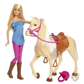 バービー 人形と馬 セット 着せ替え人形 ホースライディング 子供用おもちゃ FXH13 Barbie