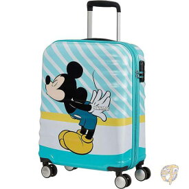 ディズニー ミッキー スーツケース マルチカラー (ミッキー ブルー キス) 85667/8624 AMERICAN TOURISTER