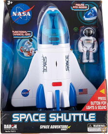 Daron NASA スペースアドベンチャーシリーズ ライト&サウンド&フィギュア付きスペースシャトル 約9インチ x 7インチ