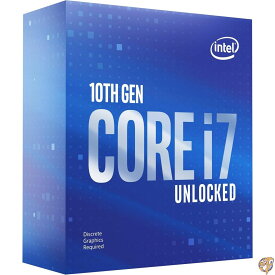 【最大1000円クーポン！スーパーセール】INTEL 第10世代CPU Comet Lake-S Corei7-10700KF 3.8GHz 8C/ 16TH BX8070110700KF【 BOX 】 日本正規流通品