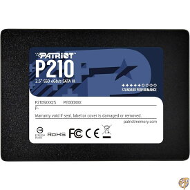 【最大1000円クーポン！スーパーセール】Patriot Memory P210 1TB SATA3 内蔵型SSD 6Gb/s 2.5インチ 7mm P210S1TB25